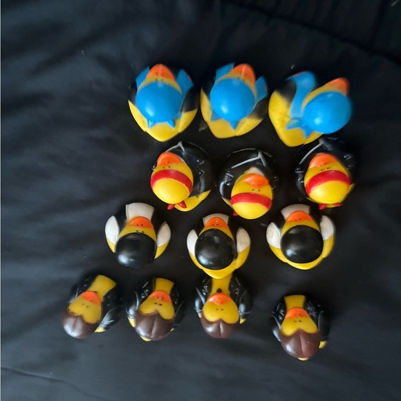 COMPLETE SET OF 12 Vintage Collectible RARE Biker Rubber Duckies - Picture 3 of 6